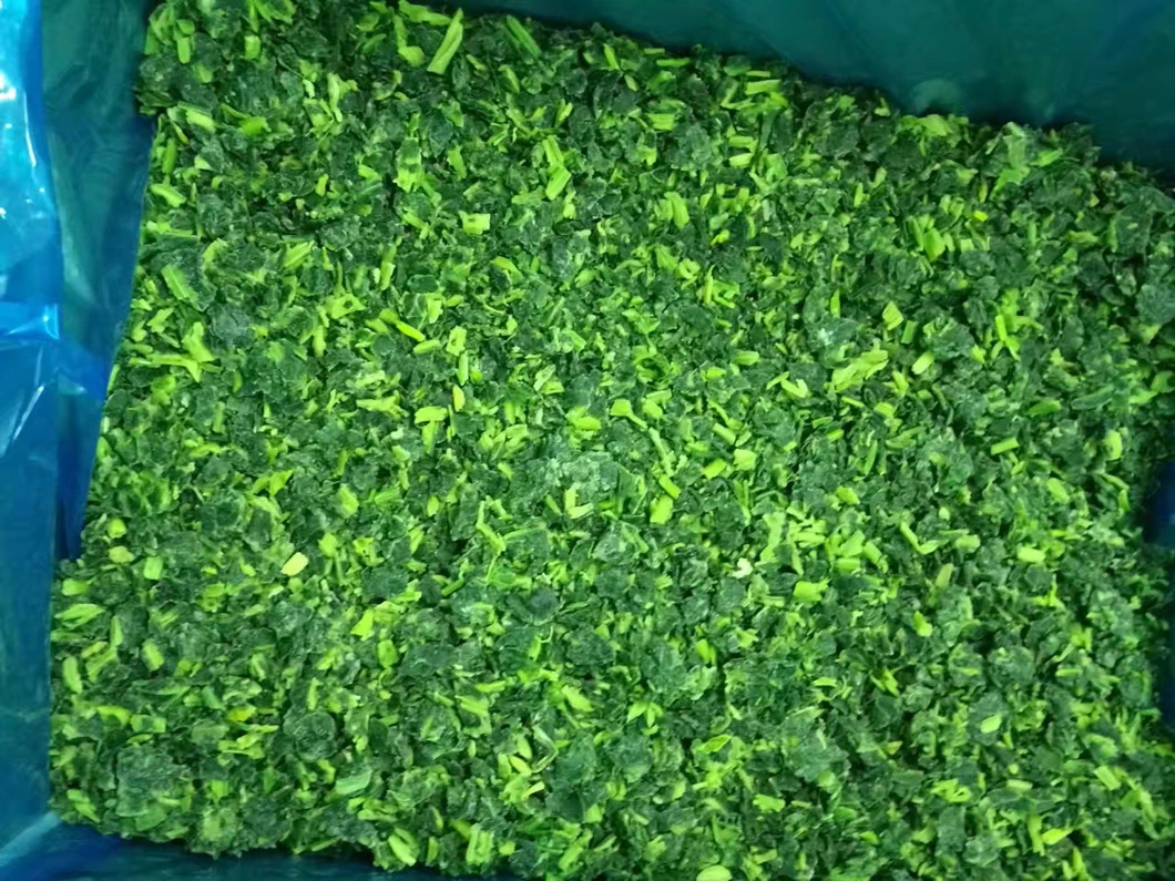 High Quality IQF Chopped Spinach 3/8", Frozen Spinach Chop