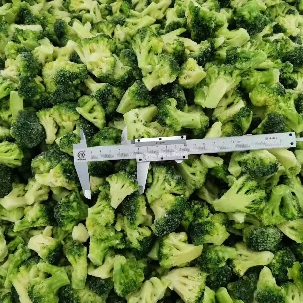 Nutrition Green IQF Vegetable Frozen Broccoli Flowers From China Factory